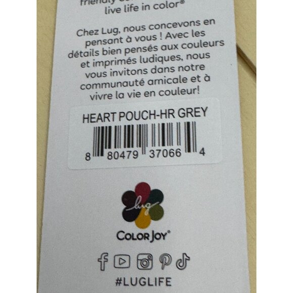 Lug Heart Pouch NWT - Heather Grey - Picture 4 of 4